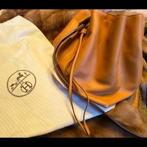 Hermès Licol 17 bucket bag - evercolor toffee/tan